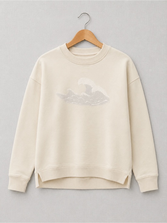 American Eagle Outfitters Sweaters - American Eagle Outfitters Light Cream Crewneck Sweatshirt
